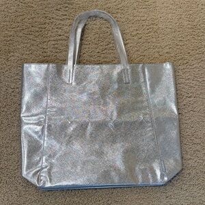 Clinique Silver Tote Bag